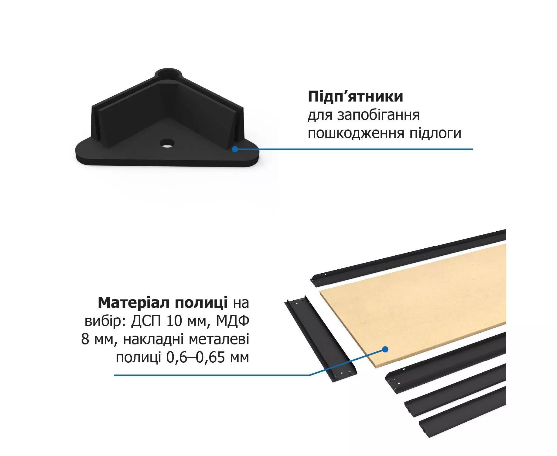 Стеллаж Титан КД 2160x1800x600 , 300 кг на полку, 5 полок, ДСП, крашенный купить
