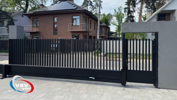 Алюминиевые откатные ворота